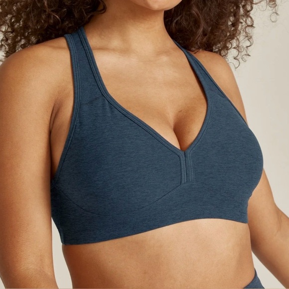 Beyond Yoga Other - Beyond Yoga Large Spacedye Lift Your Spirits Racerback Sports Bra Nocturnal Navy